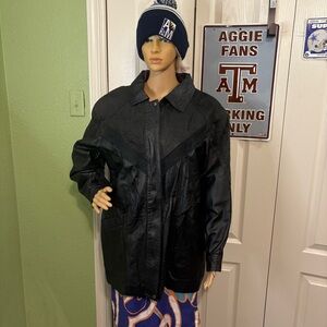 Pan-Asia Women’s Leather Full Zip Coat Jacket